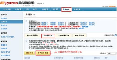 速卖通店铺活动如何设置? 速卖通店铺活动如何设置?