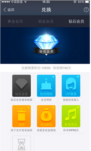 支付宝铂金会员的好处