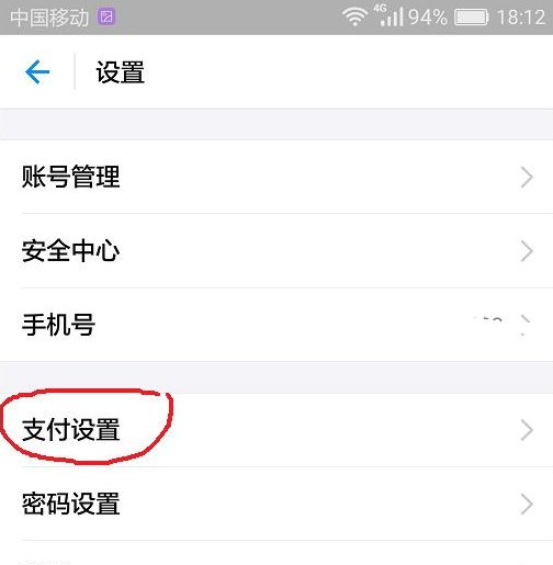 支付设置