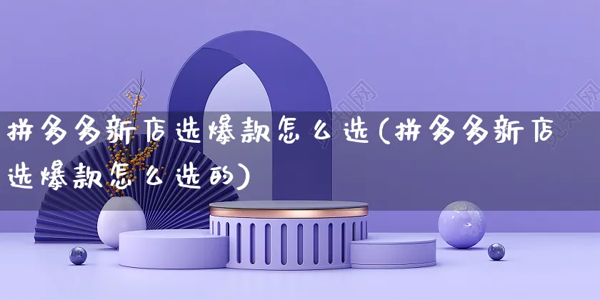 拼多多新店选爆款怎么选(拼多多新店选爆款怎么选的)_https://www.czttao.com_拼多多电商_第1张