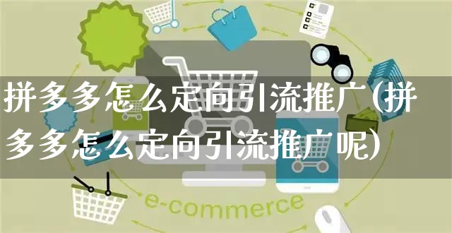 拼多多怎么定向引流推广(拼多多怎么定向引流推广呢)_https://www.czttao.com_拼多多电商_第1张