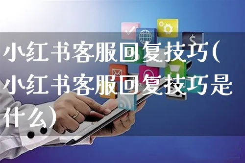 小红书客服回复技巧(小红书客服回复技巧是什么)_https://www.czttao.com_小红书_第1张