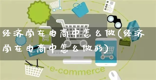 经济学在电商中怎么做(经济学在电商中怎么做的)_https://www.czttao.com_电商问答_第1张