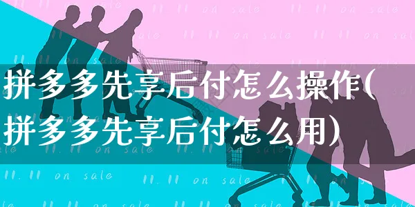 拼多多先享后付怎么操作(拼多多先享后付怎么用)_https://www.czttao.com_拼多多电商_第1张