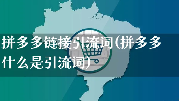 拼多多链接引流词(拼多多什么是引流词)_https://www.czttao.com_拼多多电商_第1张
