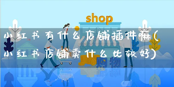 小红书有什么店铺插件嘛(小红书店铺卖什么比较好)_https://www.czttao.com_小红书_第1张