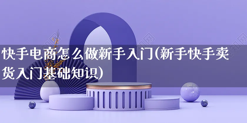 快手电商怎么做新手入门(新手快手卖货入门基础知识)_https://www.czttao.com_开店技巧_第1张