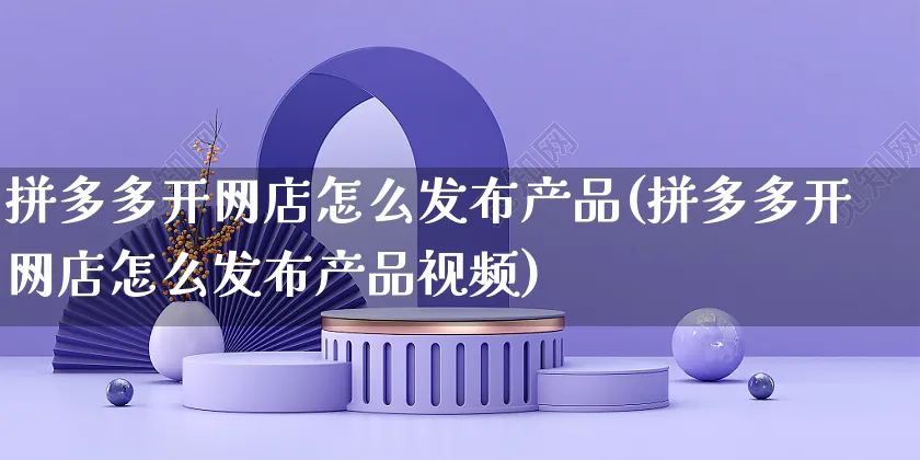 拼多多开网店怎么发布产品(拼多多开网店怎么发布产品视频)_https://www.czttao.com_店铺规则_第1张