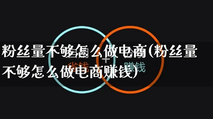 粉丝量不够怎么做电商(粉丝量不够怎么做电商赚钱)_https://www.czttao.com_电商问答_第1张