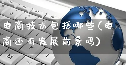 电商技术包括哪些(电商还有发展前景吗)_https://www.czttao.com_开店技巧_第1张