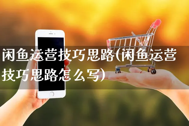 闲鱼运营技巧思路(闲鱼运营技巧思路怎么写)_https://www.czttao.com_淘宝电商_第1张