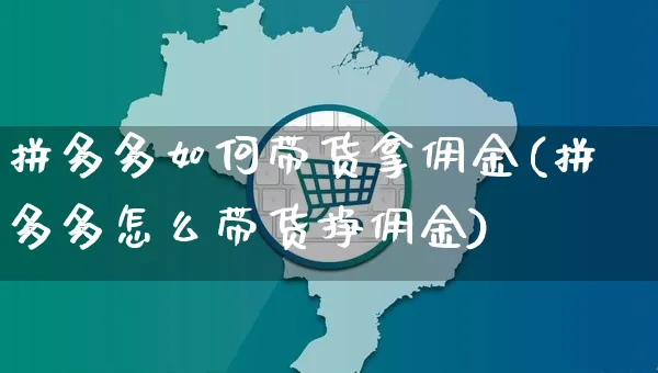 拼多多如何带货拿佣金(拼多多怎么带货挣佣金)_https://www.czttao.com_电商问答_第1张