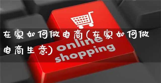 在家如何做电商(在家如何做电商生意)_https://www.czttao.com_京东电商_第1张