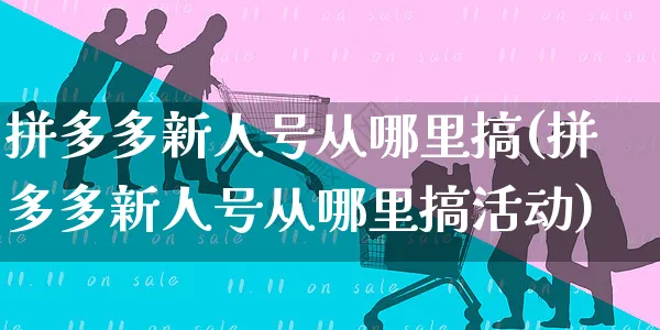 拼多多新人号从哪里搞(拼多多新人号从哪里搞活动)_https://www.czttao.com_店铺规则_第1张
