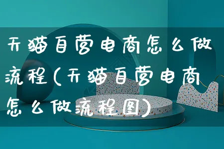 天猫自营电商怎么做流程(天猫自营电商怎么做流程图)_https://www.czttao.com_店铺装修_第1张